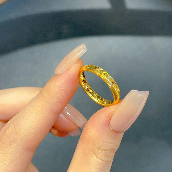 Golden Cat Eye Flashing Ring Special-interest Design