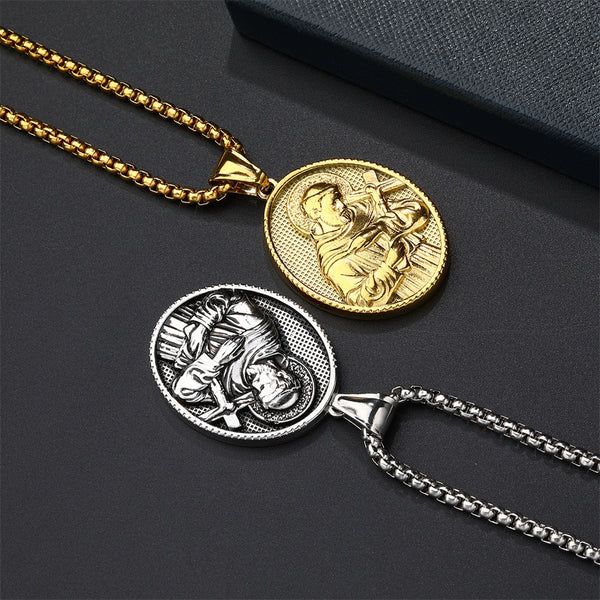 European And American Fashion Style Personalized Pendant Necklace Men's Cross